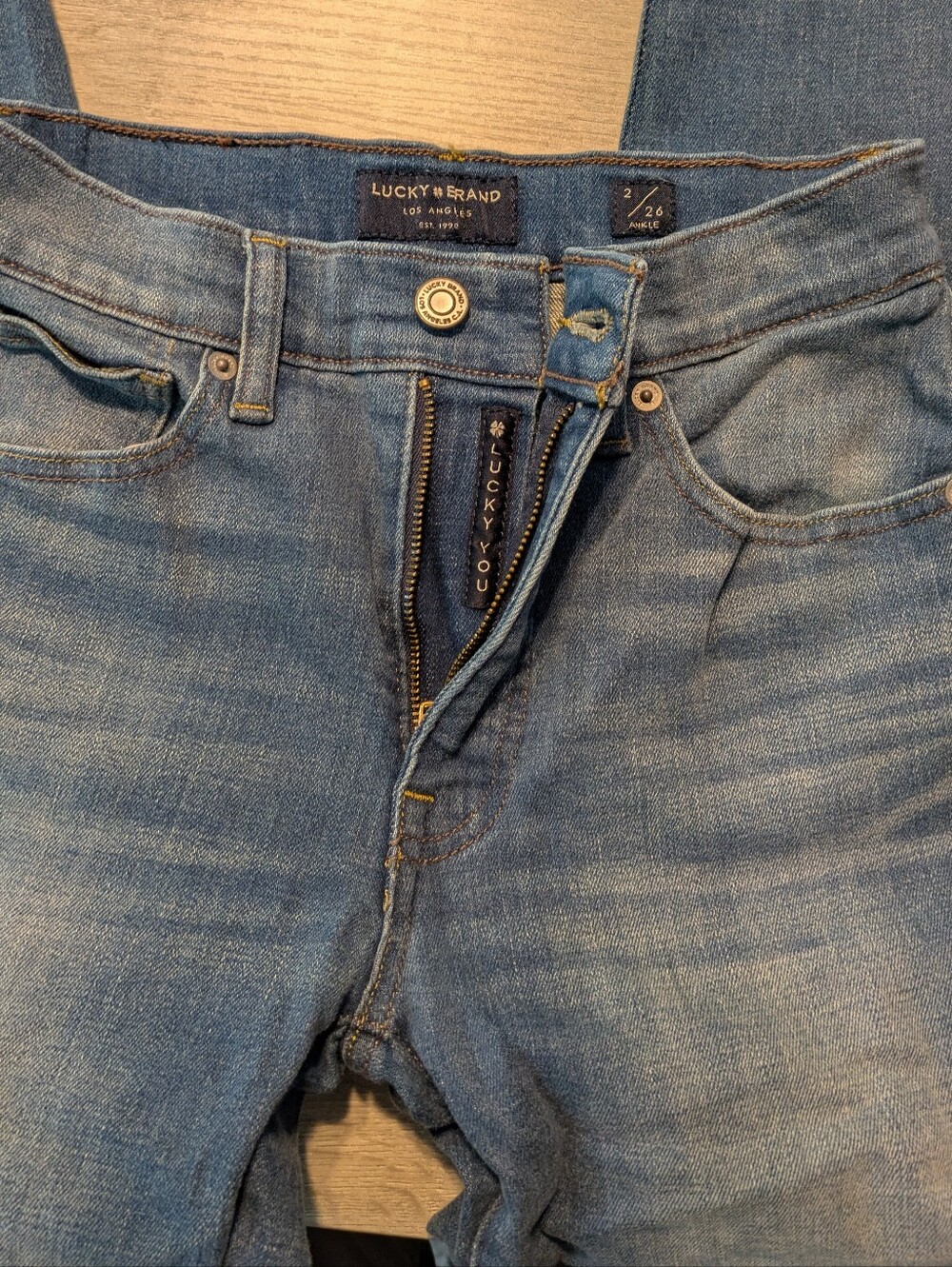 Lucky Brand High Rise Skinny Bridgette Jeans - Light Blue - Picture 5 of 5